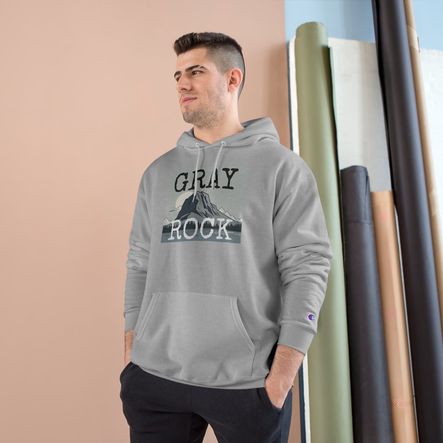 Gray Rock Champion Hoodie